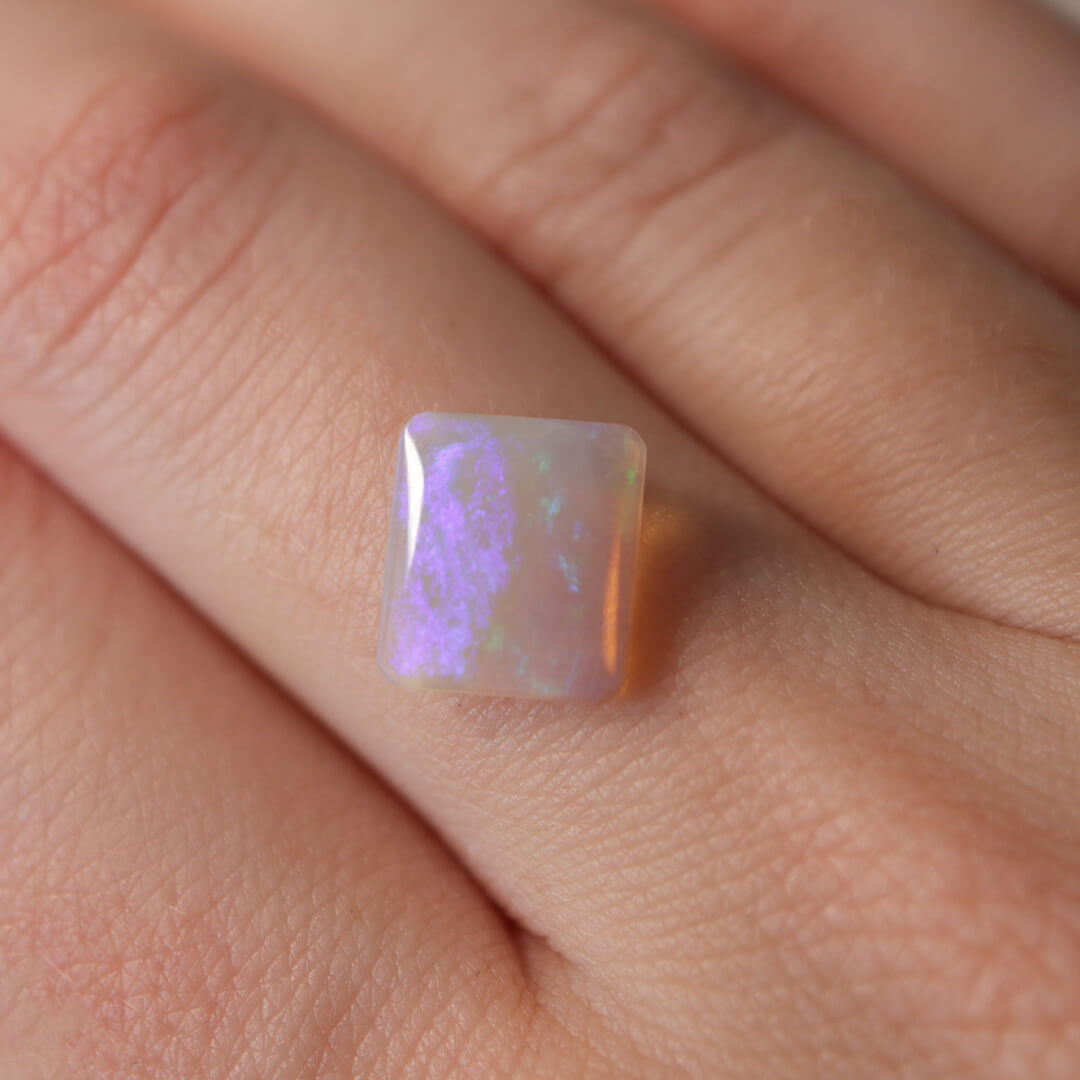 1.75ct Dark Crystal Opal - 9 x 10.5 x 2.2 mm