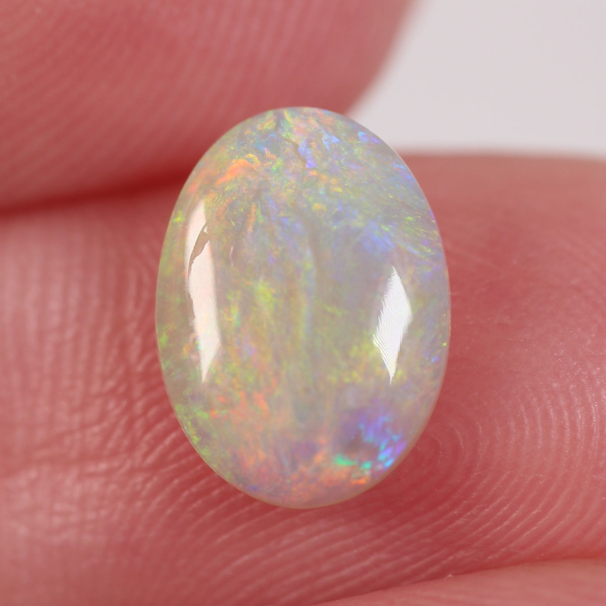 1.25 ct Double Sided Dark Crystal Opal - 7 x 9.5 x 3mm