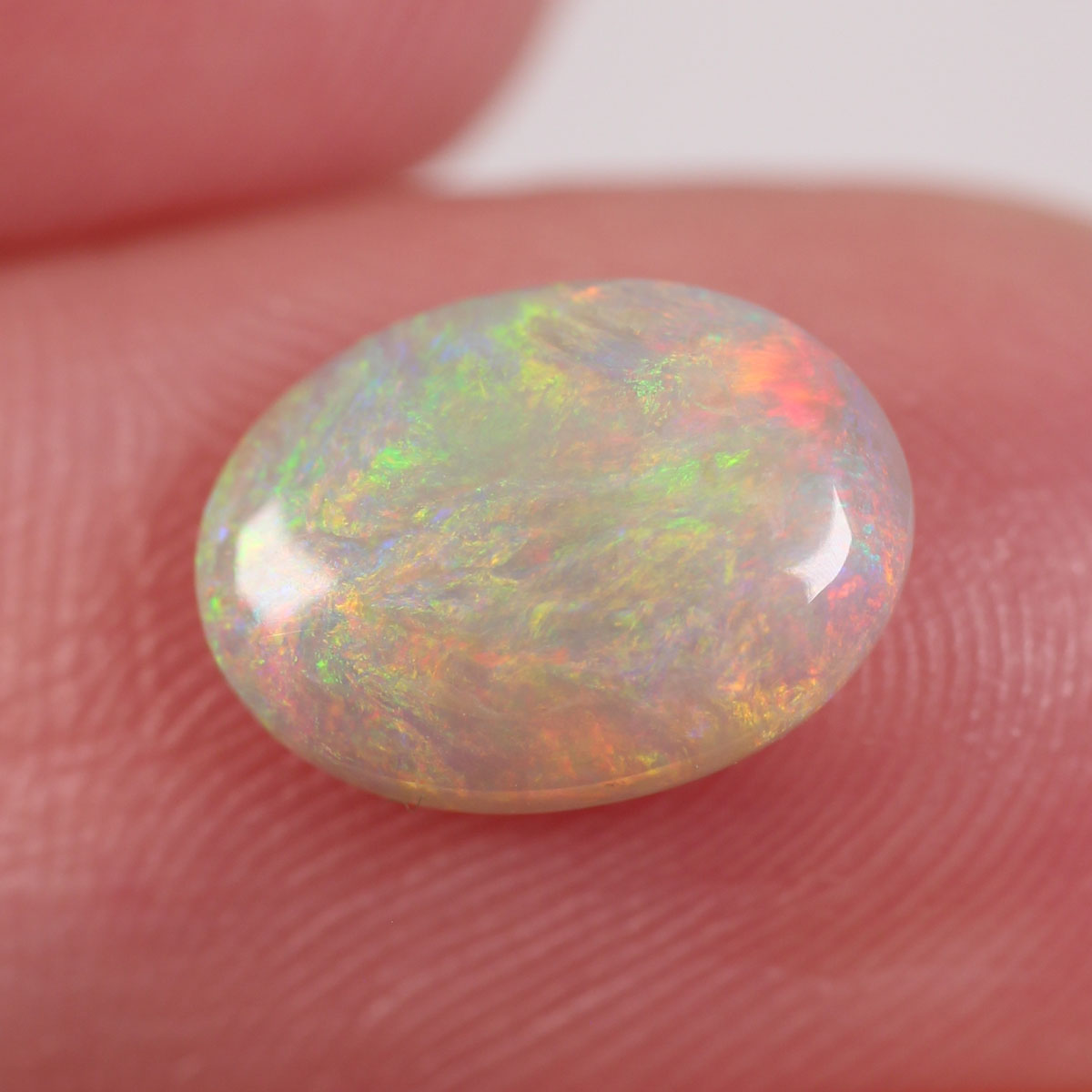 1.25 ct Double Sided Dark Crystal Opal - 7 x 9.5 x 3mm