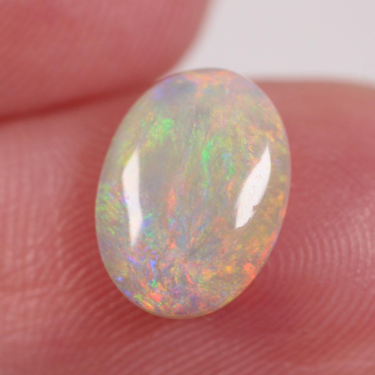 1.25 ct Double Sided Dark Crystal Opal - 7 x 9.5 x 3mm