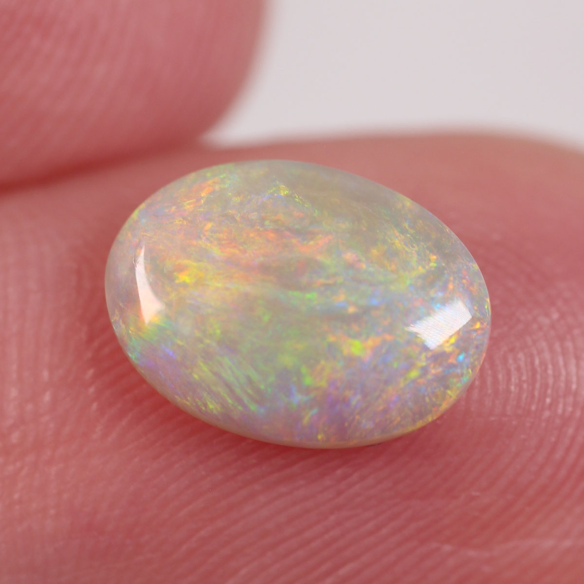1.25 ct Double Sided Dark Crystal Opal - 7 x 9.5 x 3mm