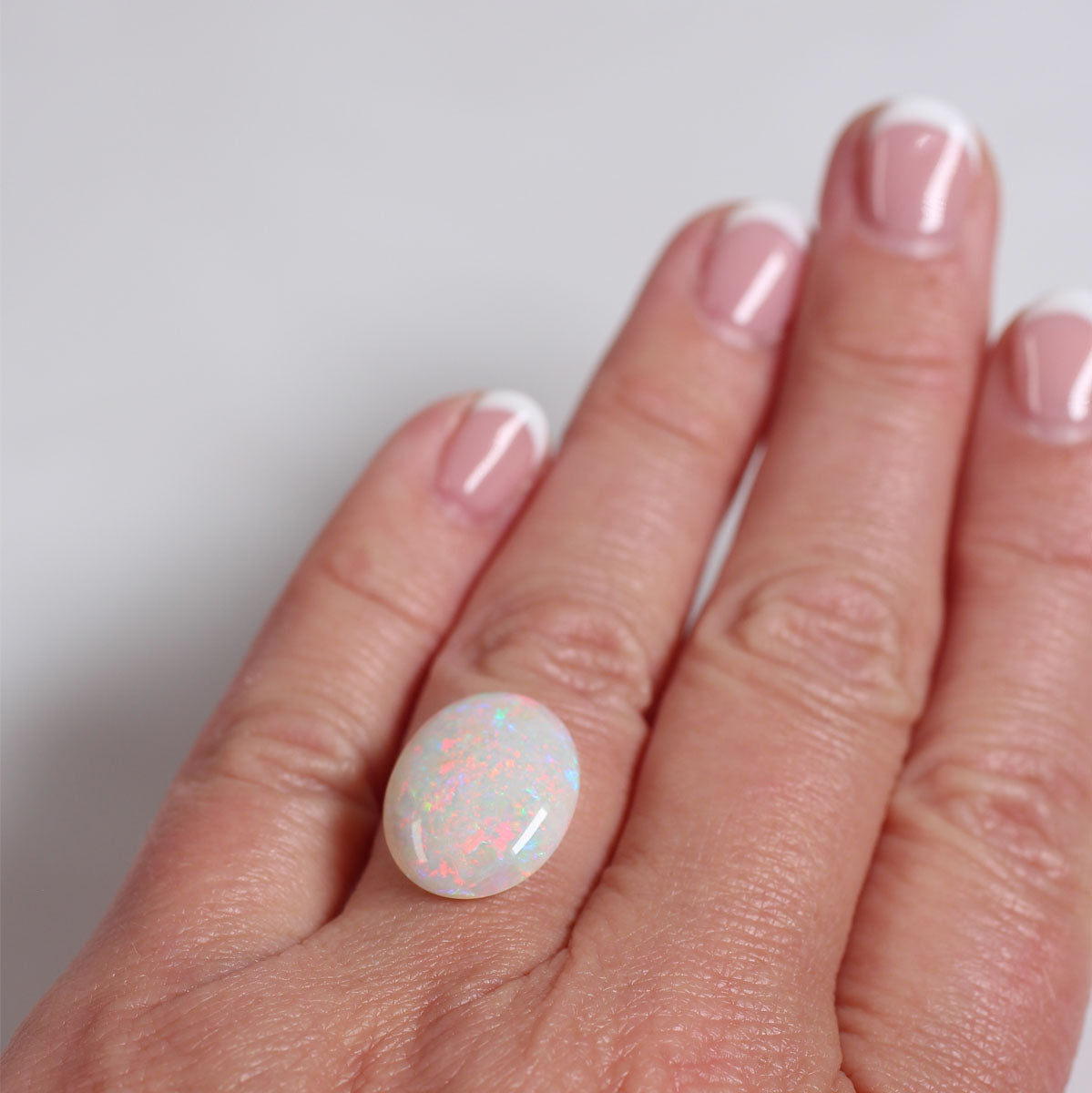 6.5 ct Light Double Sided Opal - 13.9 x 17.7 x 4.8mm