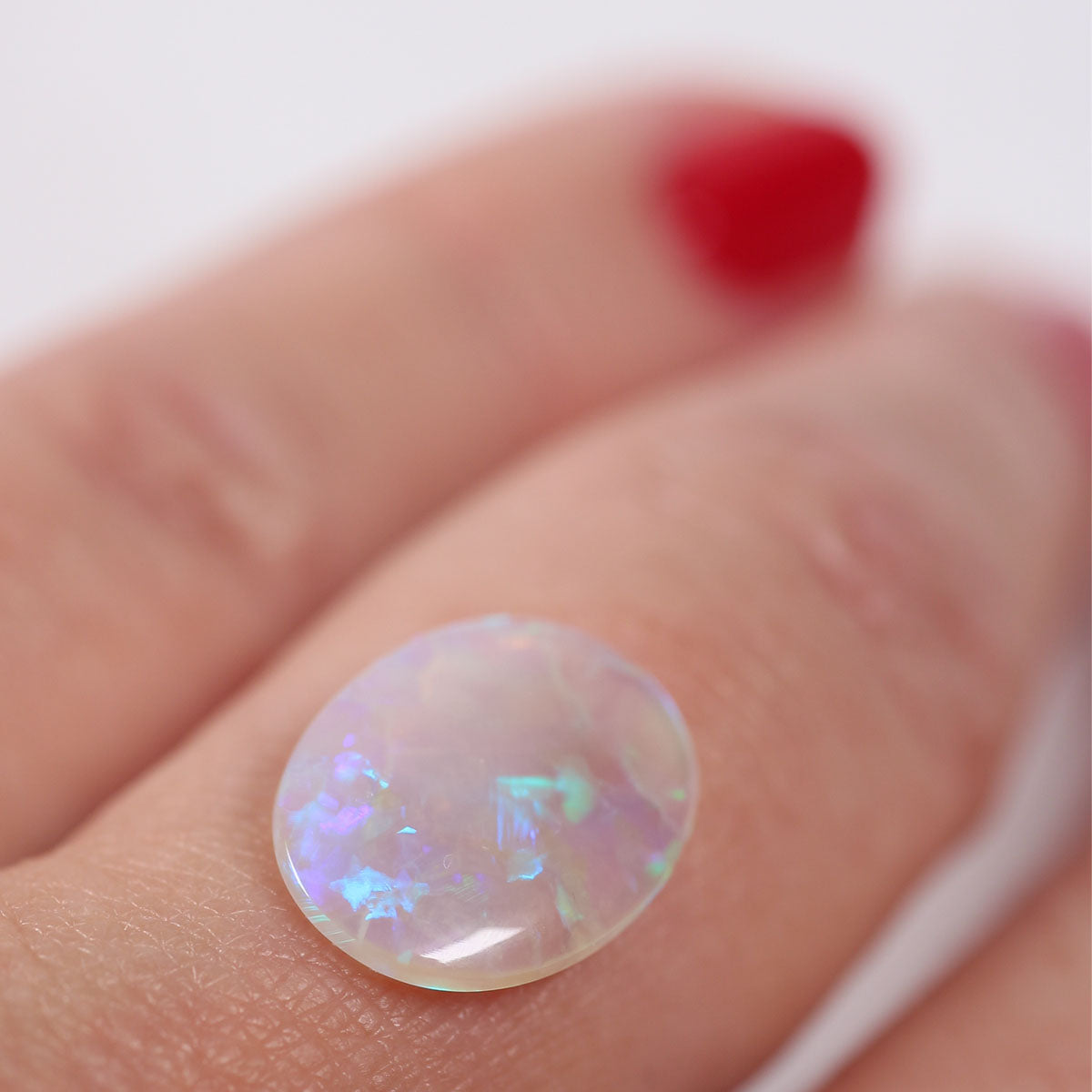 1.86 ct Dark Crystal Opal - 10 x 13 x 2mm