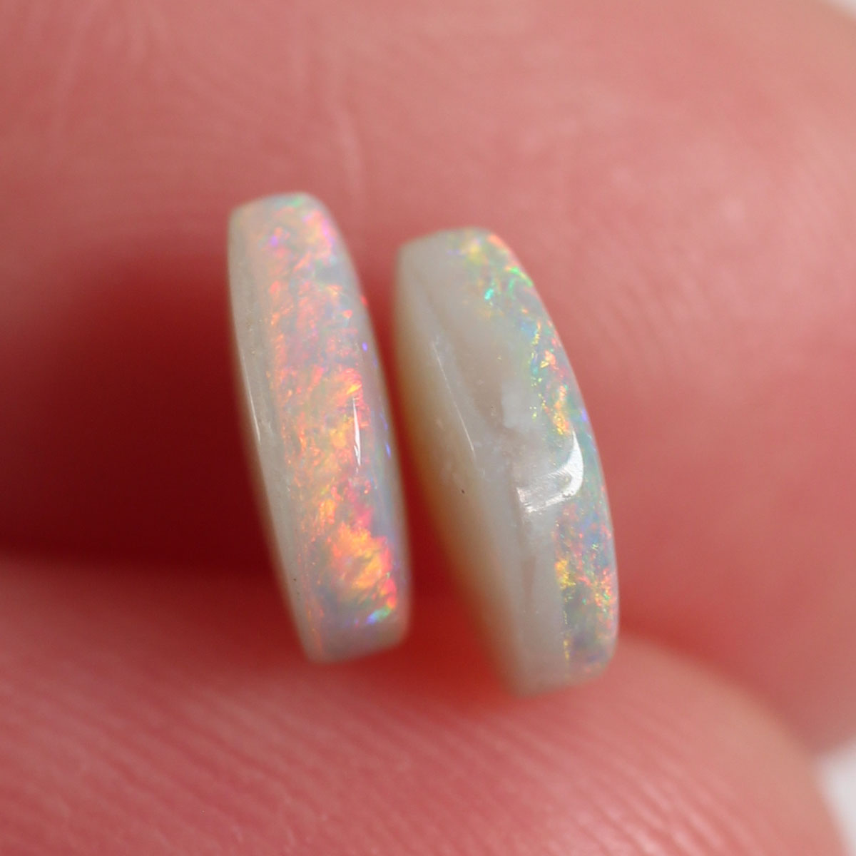 1.5 ct Light Opal Pair - 6.4 x 7.6 x 2.6mm