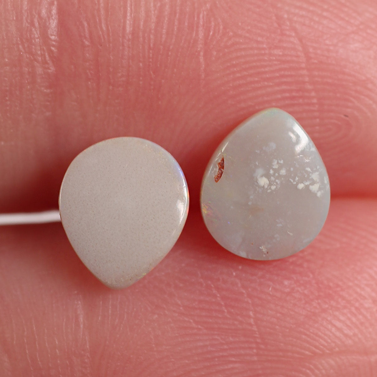 1.5 ct Light Opal Pair - 6.4 x 7.6 x 2.6mm