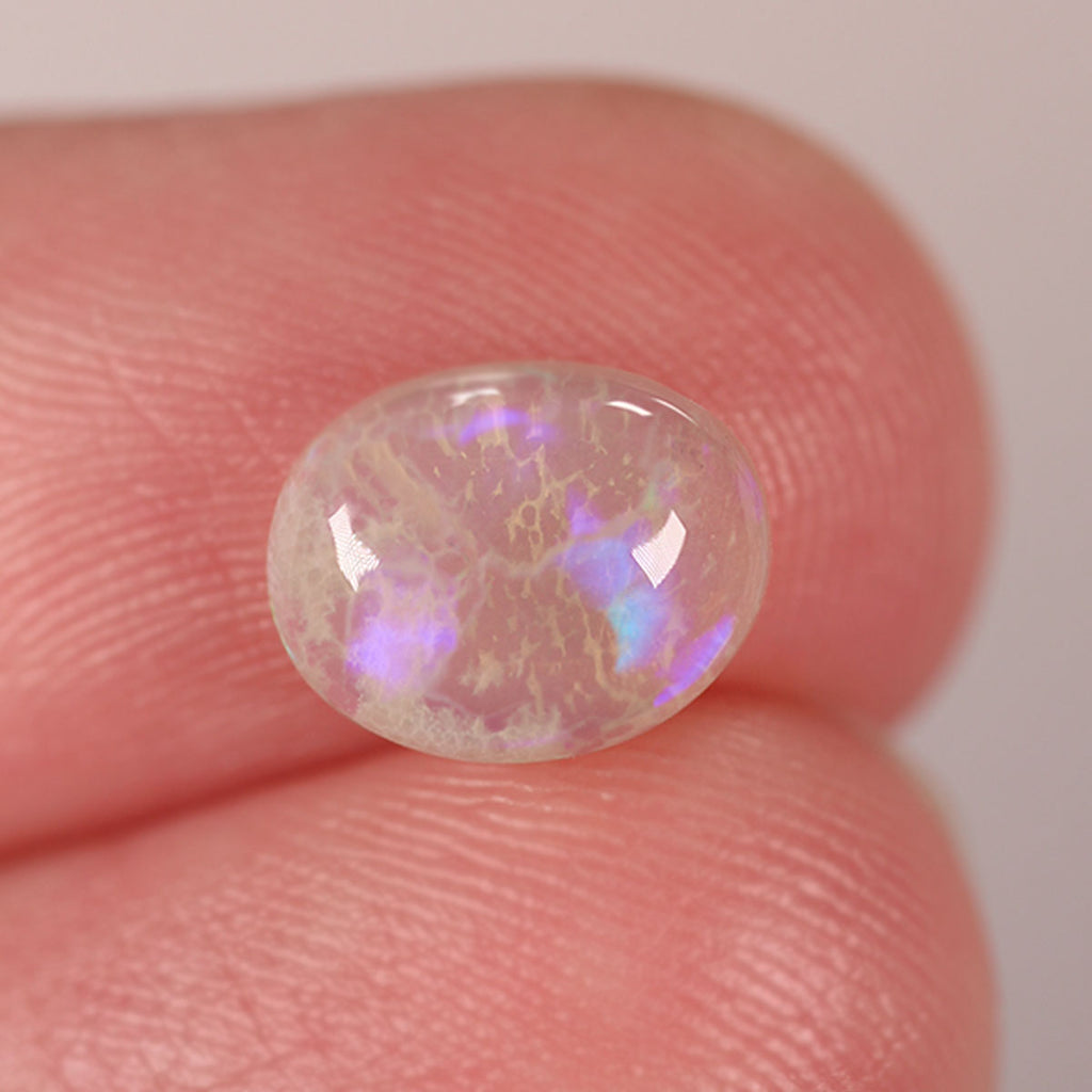 Lightning Ridge Crystal 1.25ct Natural Solid Subdued Blue Purple Galaxy