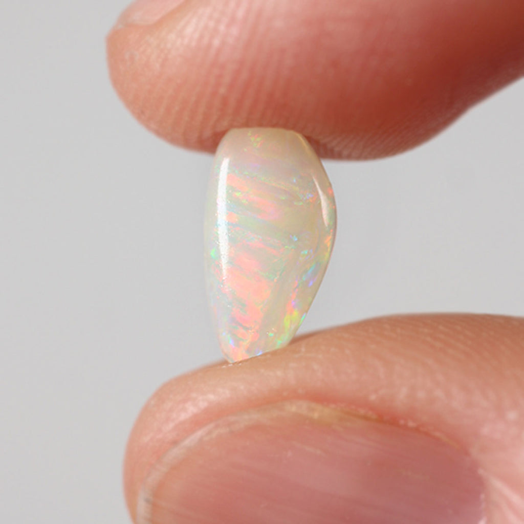 Green-pink light opal 0.76ct natural solid Australian opal from Lightning Ridge