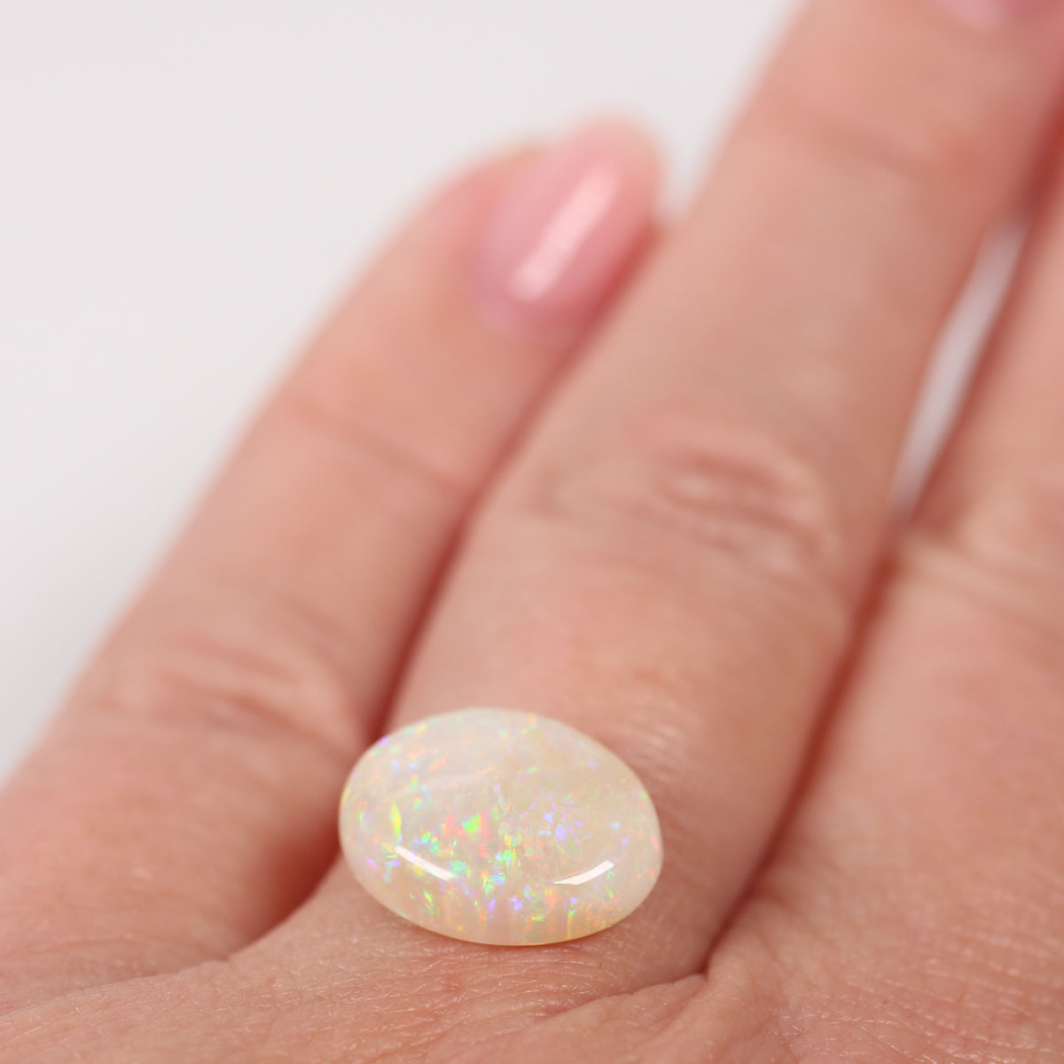 3.87ct Light Opal - 10.6 x 13.3 x 4.1mm