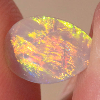 0.50ct Dark Crystal Opal - 7 x 9.5 x 1.5 mm