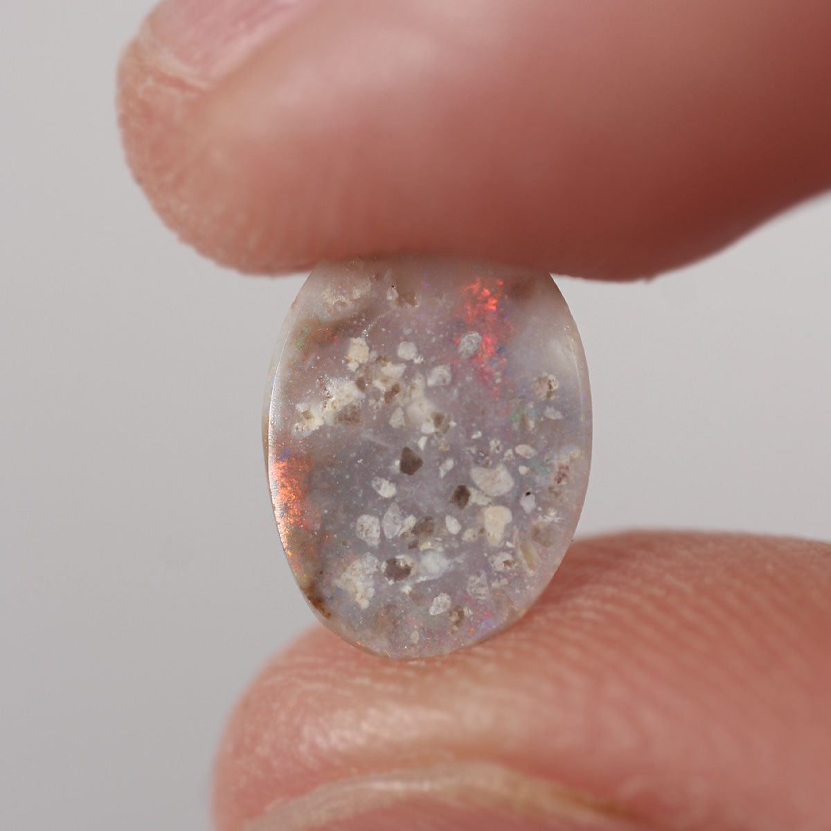 0.9ct Dark Opal - 7.5 x 10.3 x 1.7mm