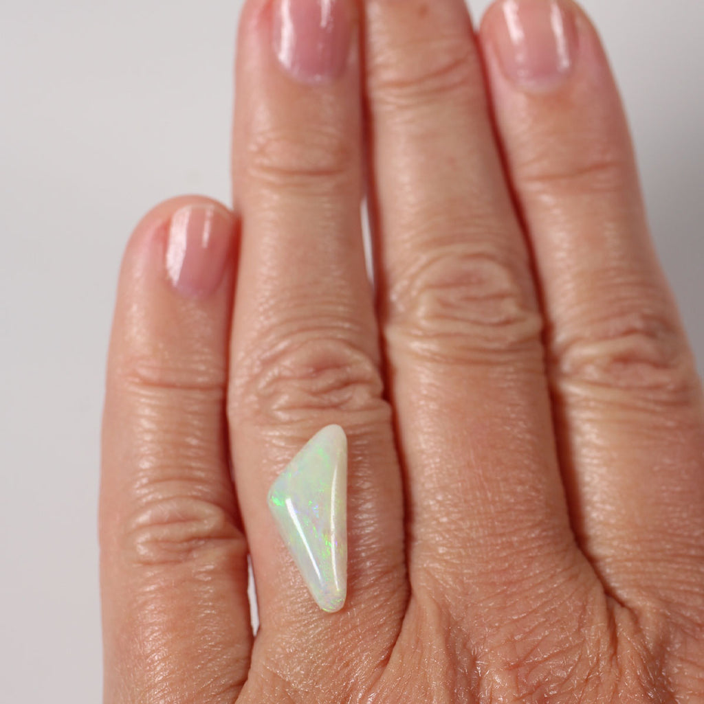 2.3ct light opal shown from profile view