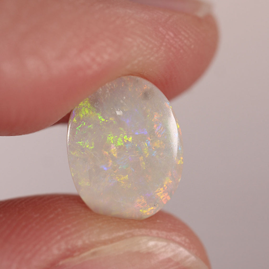 Coober Pedy Light Opal 1.25ct Natural Solid Subdued Green Orange Palette