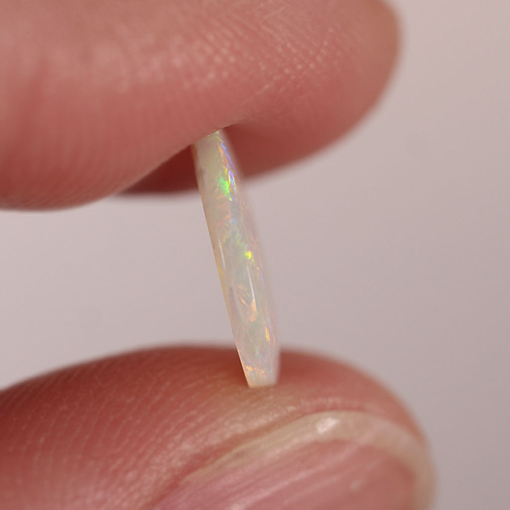 Coober Pedy Light Opal 1.25ct Natural Solid Subdued Green Orange Palette