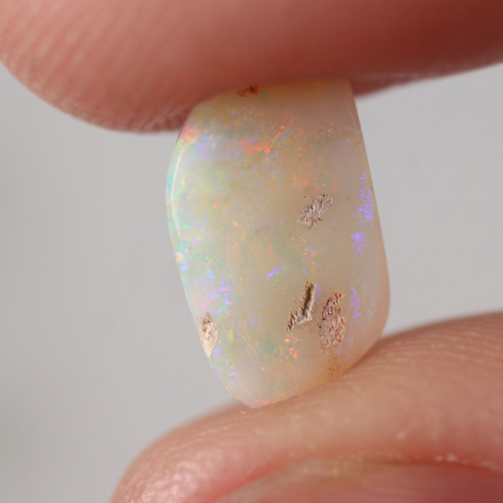 2.2ct Australian light opal shown for size comparison