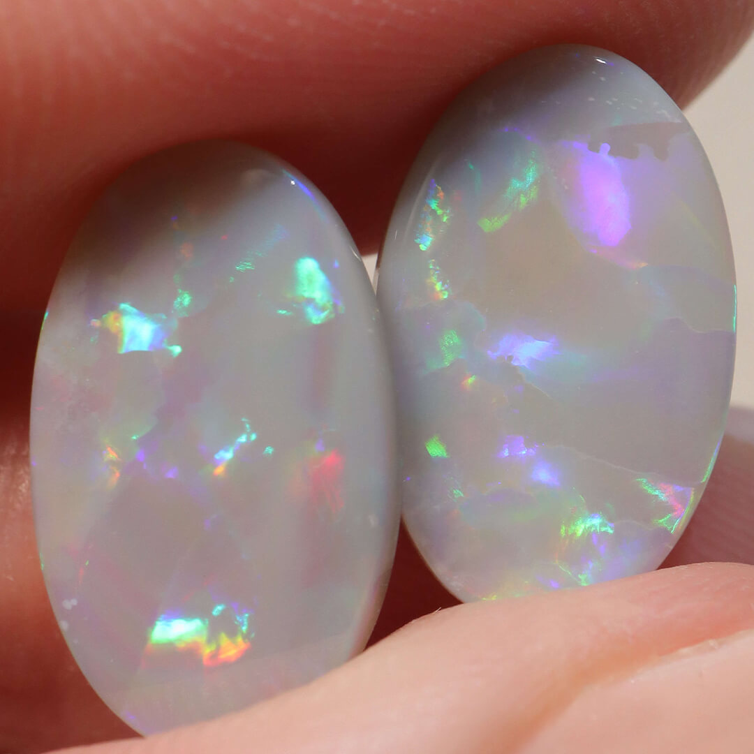 6.13ct Dark Opal Pair - 10 x 16 x 3mm