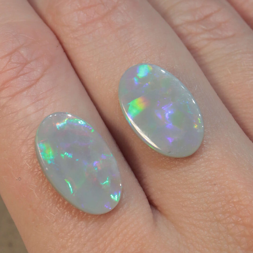 6.13ct Dark Opal Pair - 10 x 16 x 3mm