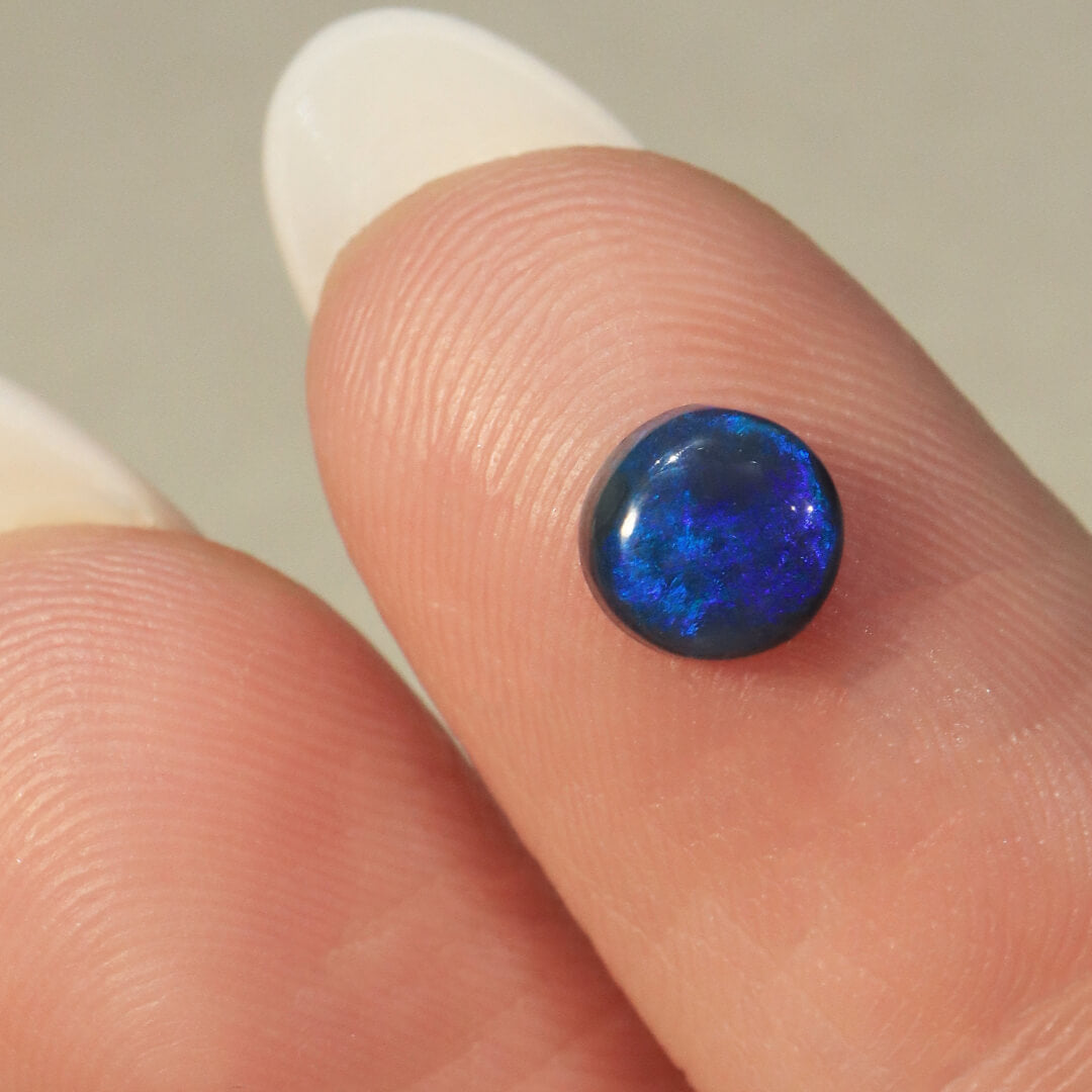 0.75ct Black Opal - 6 x 6 x 3mm