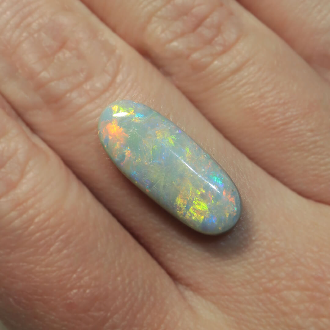 5.73ct Dark Opal - 9 x 21.5 x 4mm