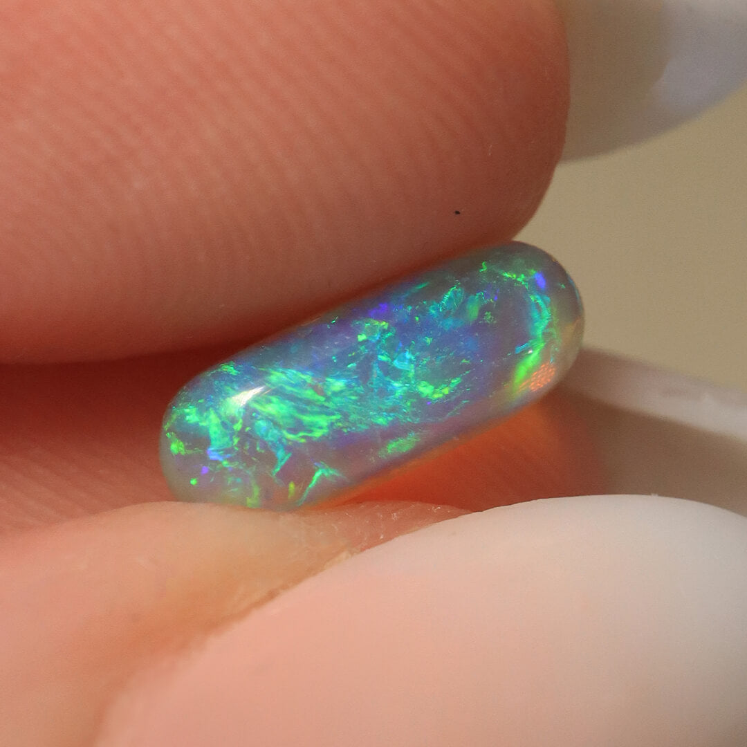 1.20ct Dark Crystal Opal - 4.5 x 11.5 x 3.5mm