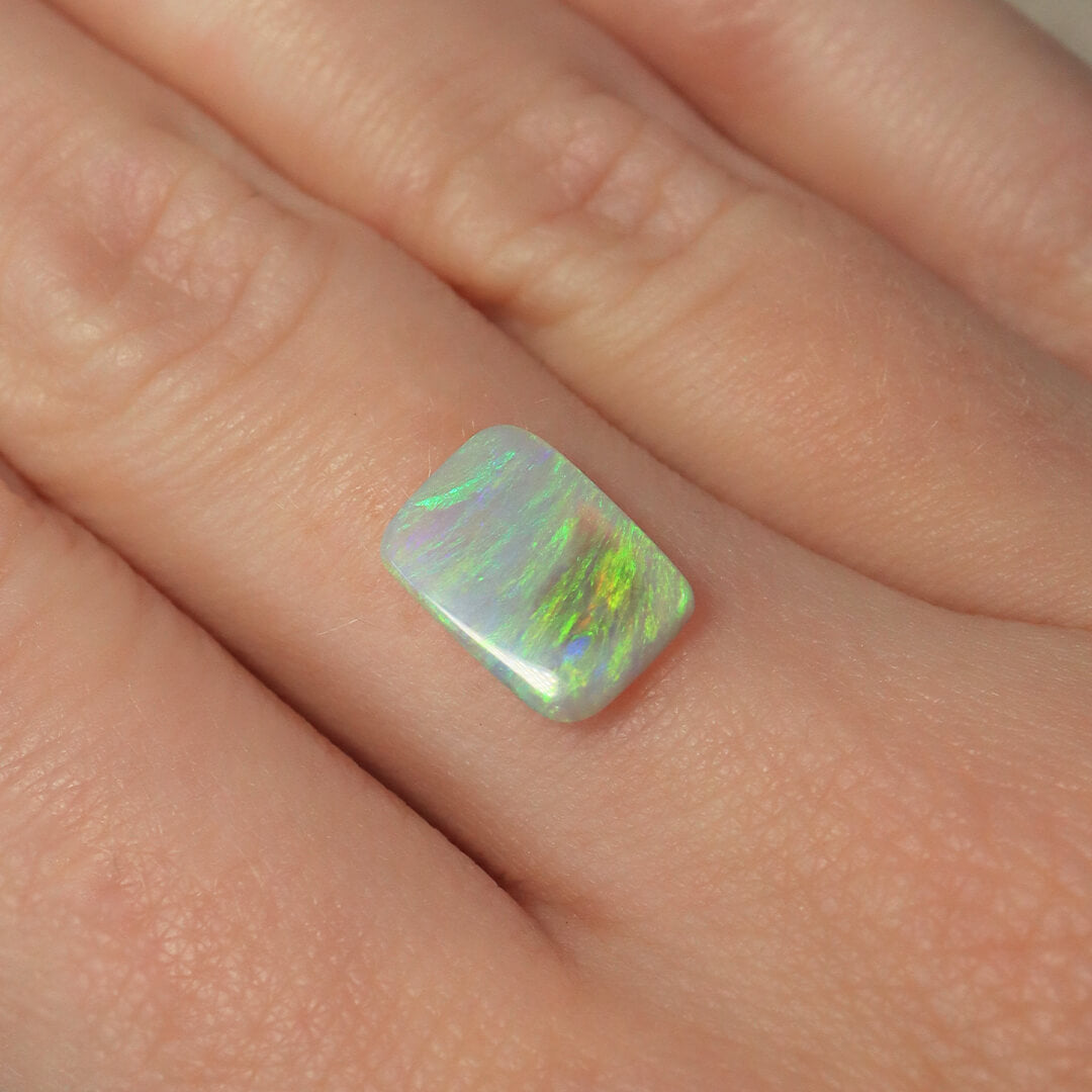 1.50ct Dark Crystal Opal - 8 x 11.5 x 2mm