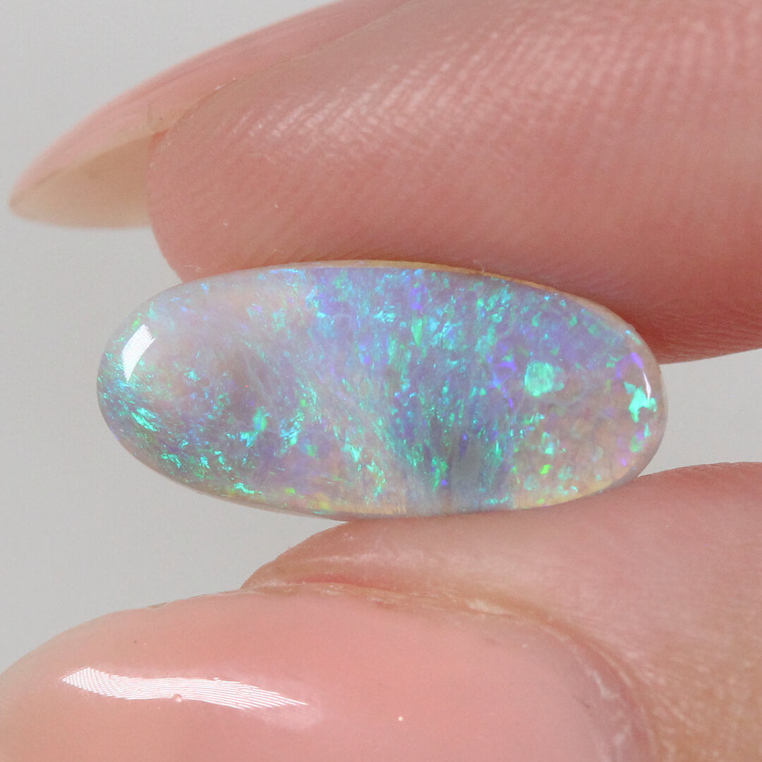 1.69ct Dark Crystal Opal - 7 x 16 x 2 mm