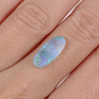 1.69ct Dark Crystal Opal - 7 x 16 x 2 mm