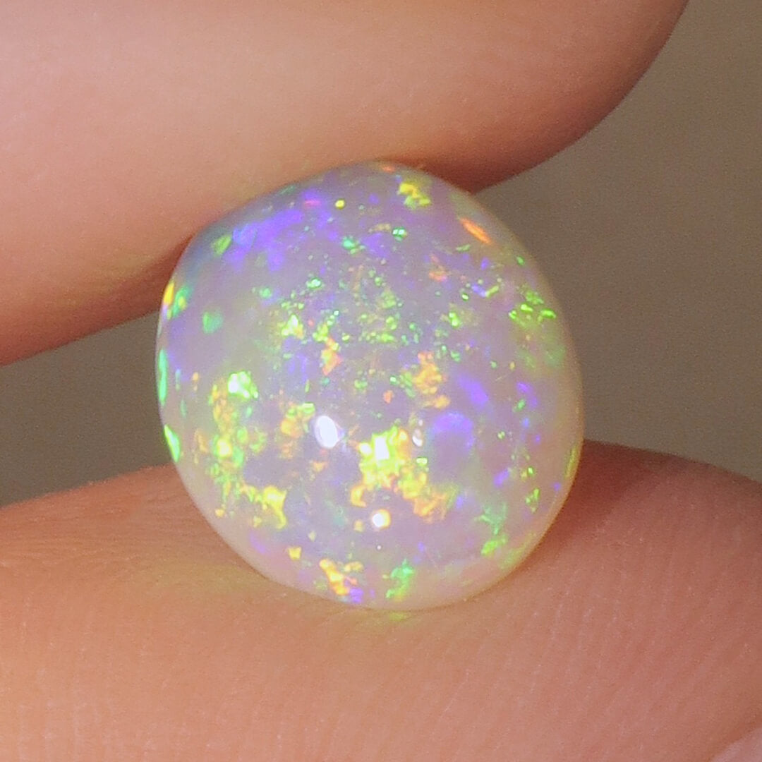 1.95ct Dark Crystal Opal - 8.5 x 10 x 4mm