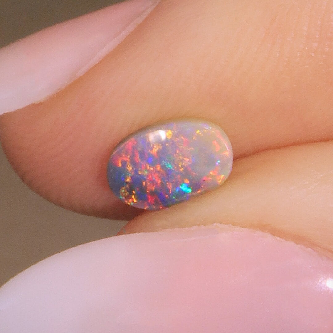 0.30ct Black Opal - 4.5 x 6.5 x 1.5mm