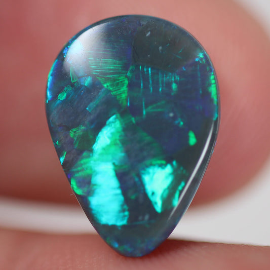 3.37ct Black Opal - 10 x 14 x 3.5mm