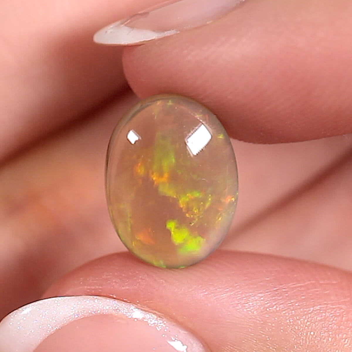 3.50ct Dark Crystal Opal - 9.5 x 13 x 4mm