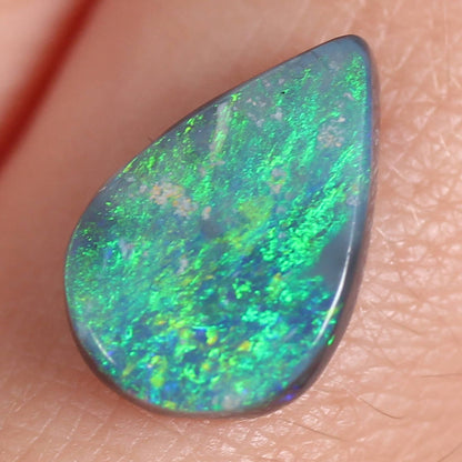 1.48ct Black Opal - 7.5 x 11 x 2.5mm