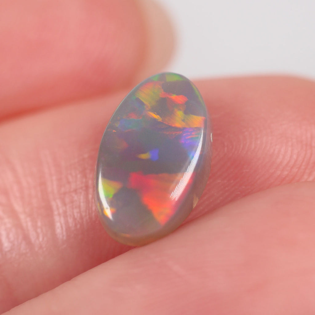 1.64ct Dark Opal - 6.5 x 11 x 3.3mm