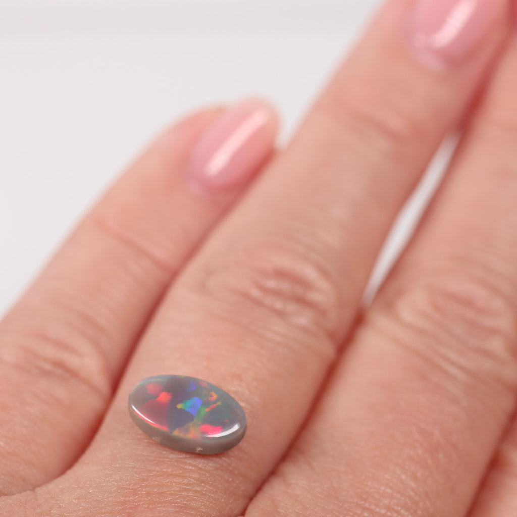 1.64ct Dark Opal - 6.5 x 11 x 3.3mm