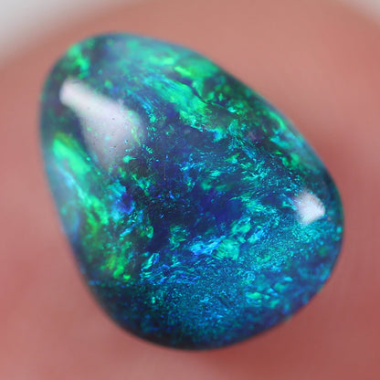 1.60ct Black Opal - 7 x 9.5 x 3.5mm