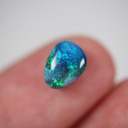 1.60ct Black Opal - 7 x 9.5 x 3.5mm