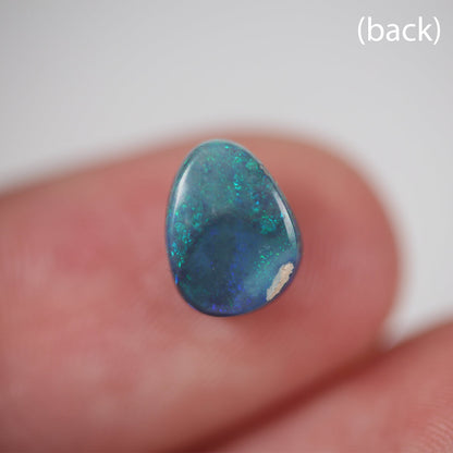 1.60ct Black Opal - 7 x 9.5 x 3.5mm