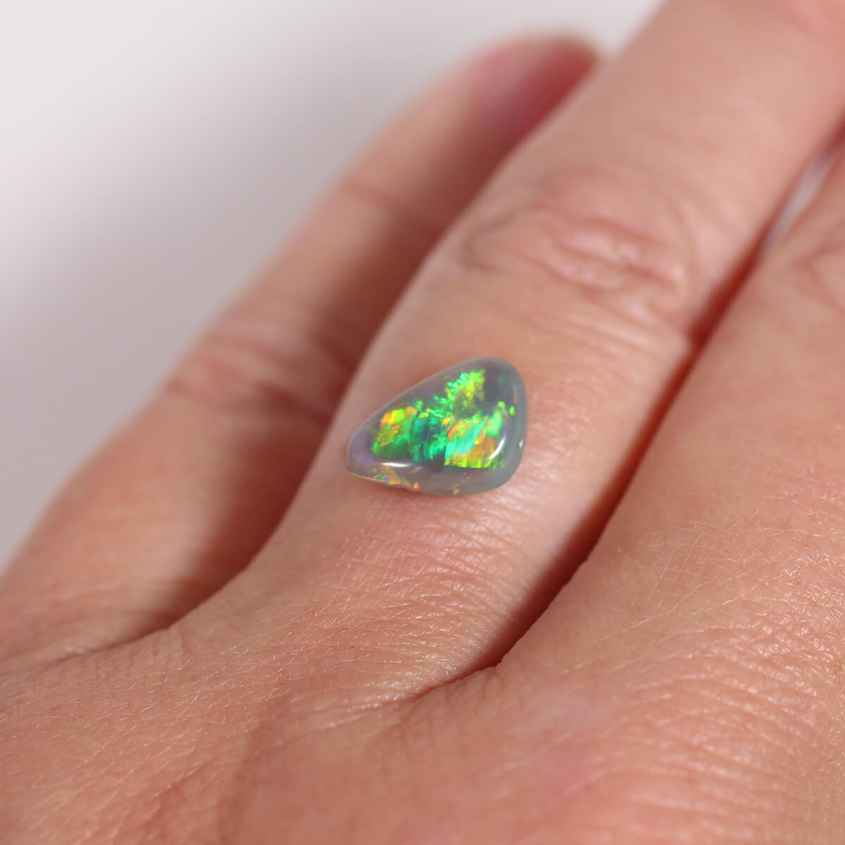 1.80ct Dark Crystal Opal - 7.5 x 10 x 3.7mm