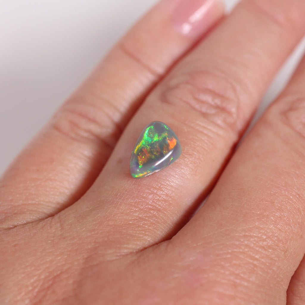 1.80ct Dark Crystal Opal - 7.5 x 10 x 3.7mm