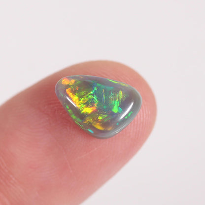 1.80ct Black Crystal Opal - 7.5 x 10 x 3.7mm