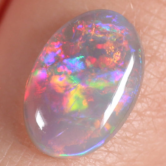 1.27ct Black Crystal Opal - 7 x 10.5 x 2.5mm