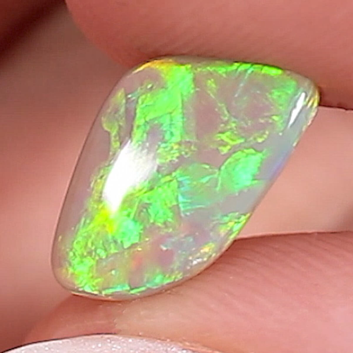 1.86ct Dark Crystal Opal - 7.5 x 12.5 x 3mm