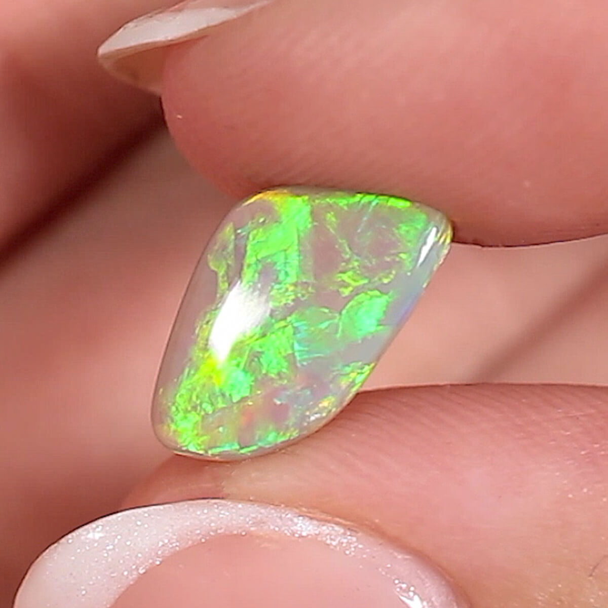 1.86ct Dark Crystal Opal - 7.5 x 12.5 x 3mm