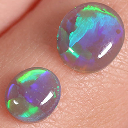 1.35ct Black Crystal Opal Pair