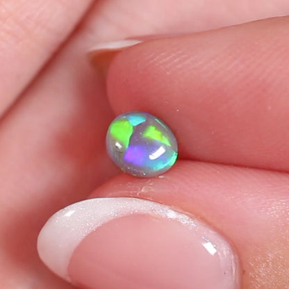 1.35ct Black Crystal Opal Pair