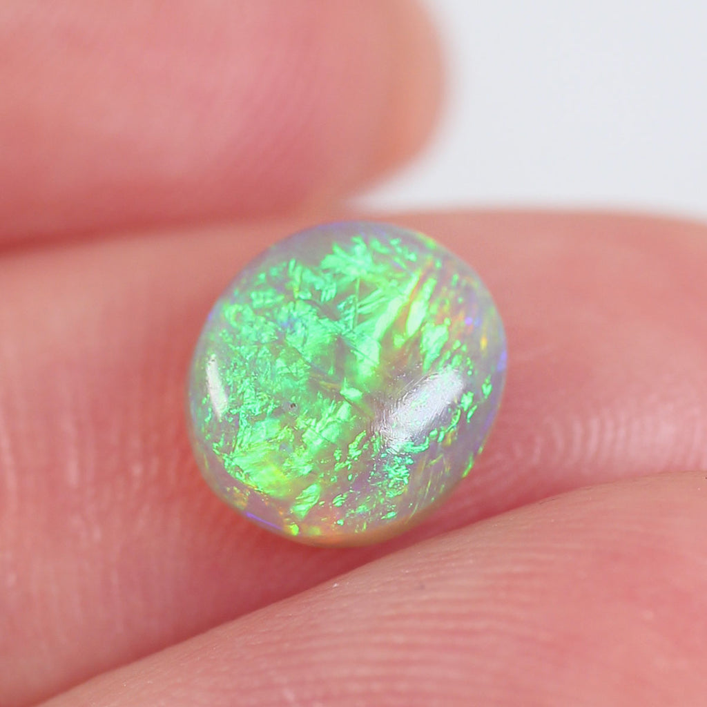 1.08ct Dark Opal - 7 x 8 x 3mm