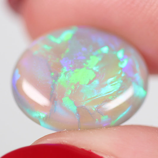 5.50ct Dark Crystal Opal - 12.5 x 15.5 x 4.5mm