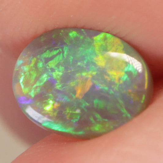 0.55ct Dark Crystal Opal - 5.5 x 7.5 x 2mm