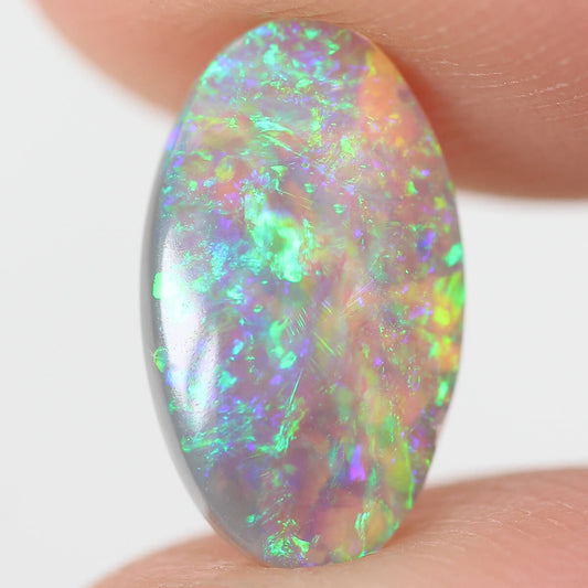 1.07ct Dark Crystal Opal - 6 x 10.5 x 3mm