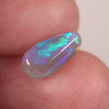 Lightning Ridge Dark Crystal Opal 1.6ct Natural Solid Bright Blue Green Rolling Flash