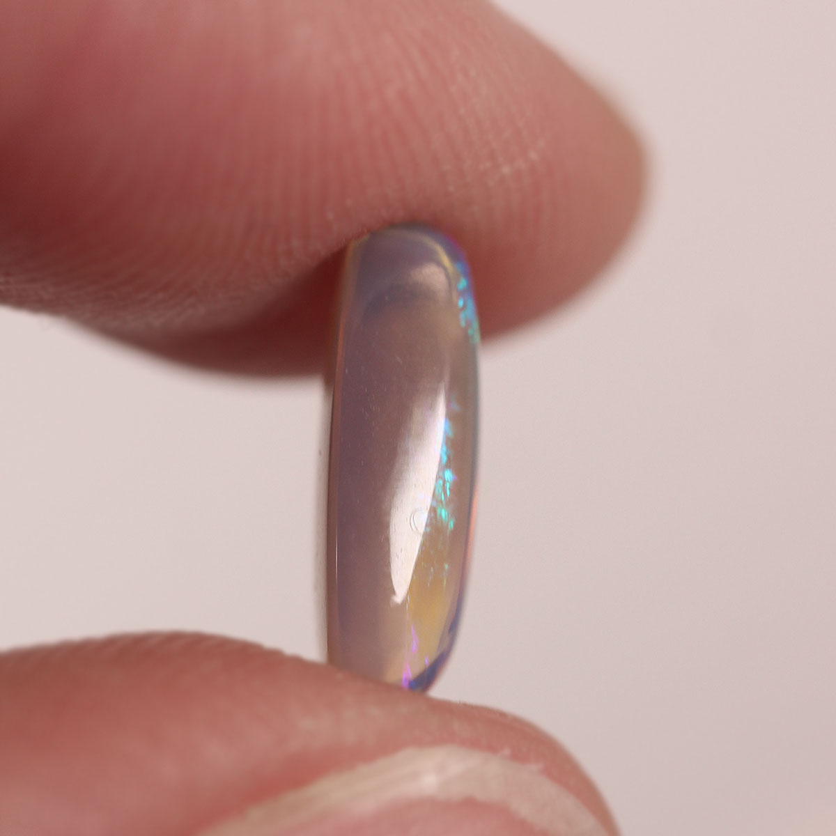 Lightning Ridge Dark Crystal Opal 1.6ct Natural Solid Bright Blue Green Rolling Flash